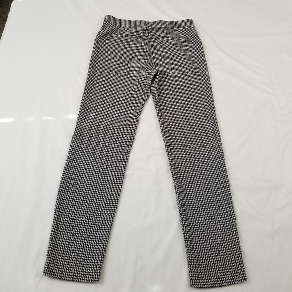 Pants Stretch Skinny Ankle Black White Houndstooh 89th Madison Size PS - Picture 4 of 8
